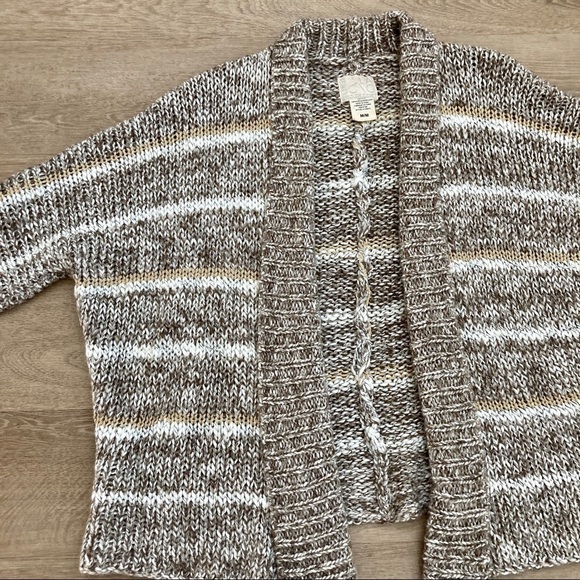 Billabong cozy knit stripe cardigan sweater M - Picture 4 of 11